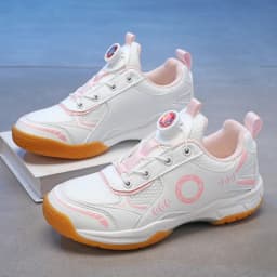 Men's Table Tennis Shoes, Women's Badminton Shoes, Student Fashion Sports Shoes, Using the Boa System, Lightweight Non-Slip Indoor Court Training Shoes, Tennis Running Shoes (Sizes 31-40)