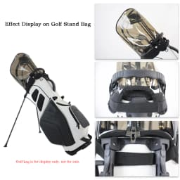 Universal Golf Bag Cap Cover, Golf Club Dust Cover, Fashionable Transparent TPU Material with Four Buttons
