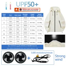 Fan Sun Protection Clothing for Heat Prevention and Cooling Outdoor Workwear for Cooling. Air Conditioning Clothing for Fishing