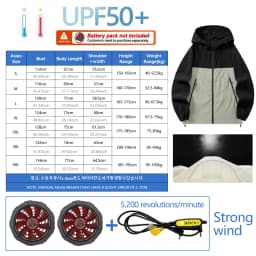 Fan Sun Protection Clothing for Heat Prevention and Cooling Outdoor Workwear for Cooling. Air Conditioning Clothing for Fishing