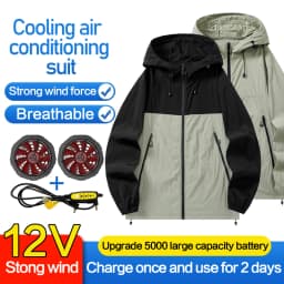 Fan Sun Protection Clothing for Heat Prevention and Cooling Outdoor Workwear for Cooling. Air Conditioning Clothing for Fishing
