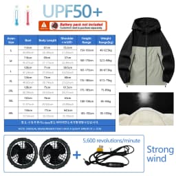 Fan Sun Protection Clothing for Heat Prevention and Cooling Outdoor Workwear for Cooling. Air Conditioning Clothing for Fishing