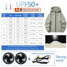 Fan Sun Protection Clothing for Heat Prevention and Cooling Outdoor Workwear for Cooling. Air Conditioning Clothing for Fishing