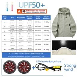 Fan Sun Protection Clothing for Heat Prevention and Cooling Outdoor Workwear for Cooling. Air Conditioning Clothing for Fishing