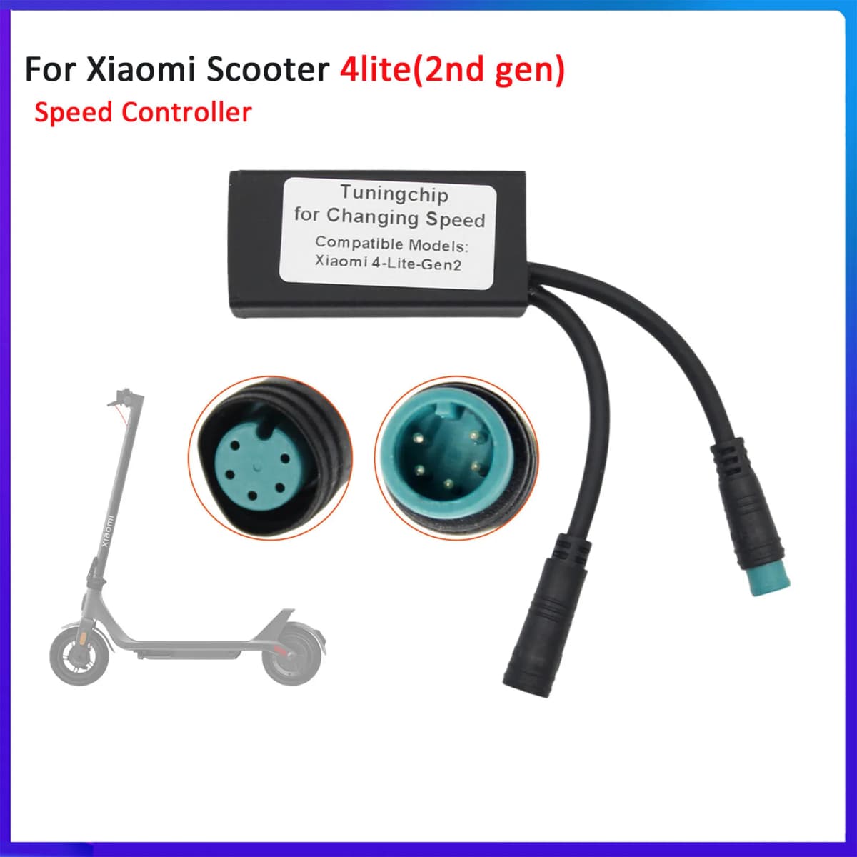 Tuningchip Changing Speed Only for Xiaomi 4 Lite(2nd Gen) 2nd Gen Electric Scooter Speed Controller- Adjustable Speed Increase