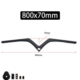 Carbon Fiber MTB Handlebar Stem 28.6mm Diameter 680/720/780/800mm Length Mountain Bike Cycling Parts