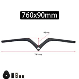 Carbon Fiber MTB Handlebar Stem 28.6mm Diameter 680/720/780/800mm Length Mountain Bike Cycling Parts