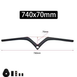Carbon Fiber MTB Handlebar Stem 28.6mm Diameter 680/720/780/800mm Length Mountain Bike Cycling Parts