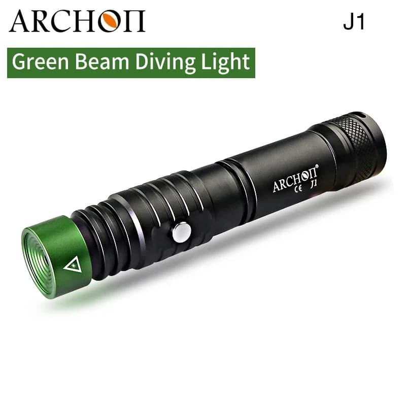 ARCHON J1 Scuba Diving Communication Light Green Light Underwater Signal Torch for Dive Coaching Ship Schdule
