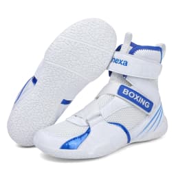 661 Men High Top Boxing Shoes Breathable Mesh Teen Wrestling Shoes Anti-slip Fitness Training Sneakers Professional Sport Shoes