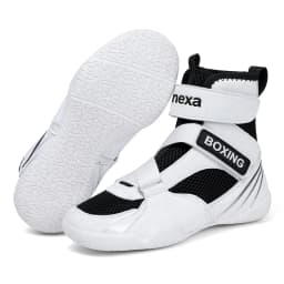 661 Men High Top Boxing Shoes Breathable Mesh Teen Wrestling Shoes Anti-slip Fitness Training Sneakers Professional Sport Shoes