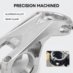 EVOSID Mountain Bicycle Stem 35MM High Strength MTB Bike Stem -65° Degree MTB Bike Handlebar Riser Table 31.8mm For XC/DH/AM/FR