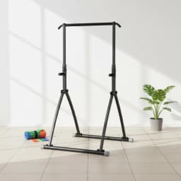 Pull-up Bar Station Stable Base Pull up Bar Stand Parallel Bar Stand Non-Slip Feet Home Gym Station Adjustable Height for Indoor