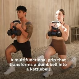 Dumbbell Converter-Convert Dumbbells to Barbell Set and Kettlebell for Home Fitness-Adjustable & Up to 200 lb Capacity Weight Ba