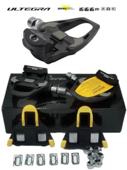 Shimano Ultegra PD-R8000 Road Bike Racing Pedals - SPD-SL Technology with SH11 Cleats Advanced Cycling Footwear for Performance