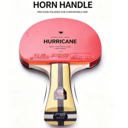 Professional DHS 4002 FL/4006 CS Table Tennis Racket With Hurricane 3 Rubber Original 7 Ply Pure Wood Ping Pong Racket