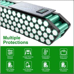 48v 30ah Silver Fish EBike Lithium Battery 52 Volt 45ah Batterie Vélo 36v 13Ah Duotts S26 Battery 60v 72v 20ah 40ah 50ah Battery