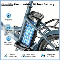 48v 30ah Silver Fish EBike Lithium Battery 52 Volt 45ah Batterie Vélo 36v 13Ah Duotts S26 Battery 60v 72v 20ah 40ah 50ah Battery