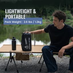OneTigris NIGHTFALL Self-Inflating Cot Pad Memory Foam Foldable Sleeping Pad for Camping Cot Compact for Car Camping Overlanding