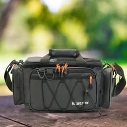 Fishing Tool Pouch Large-capacity Fishing Tackle Boxes Multi-pocket Crossbody Bag Scratchproof Wear-resistant for Outdoor Hiking