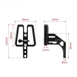 Folding Bike Front Bag Carrier Block Bag Bracket for Brompton Dahon Bike Front Carrier Mount Adapter