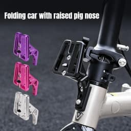 Folding Bike Front Bag Carrier Block Bag Bracket for Brompton Dahon Bike Front Carrier Mount Adapter
