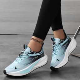 New Women's Mesh Breathable Casual Sports Shoes Running Shock Absorption Heightening Shoes Soft Sole Comfortable Korean Travel S