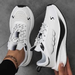 New Women's Mesh Breathable Casual Sports Shoes Running Shock Absorption Heightening Shoes Soft Sole Comfortable Korean Travel S