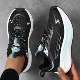 New Women's Mesh Breathable Casual Sports Shoes Running Shock Absorption Heightening Shoes Soft Sole Comfortable Korean Travel S