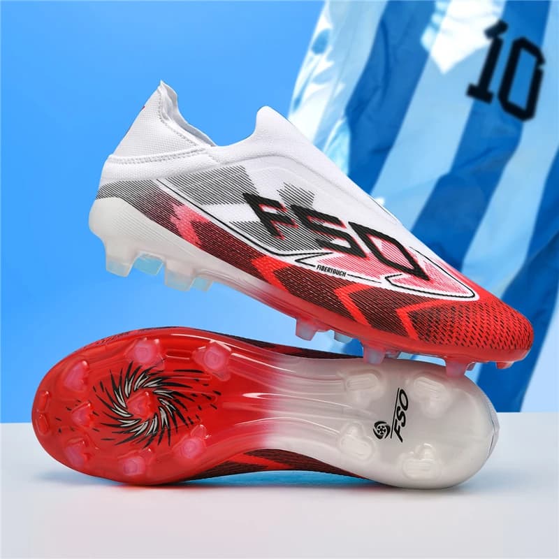 New Men Football Boots Breathable High-quality Sports Shoes Ultralight Soccer Shoes High Ankle Futsal Non-Slip Outdoor Match