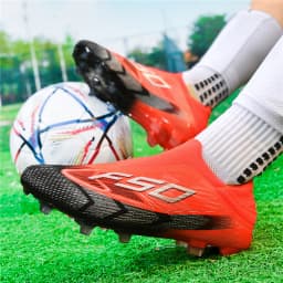 New Men Football Boots Breathable High-quality Sports Shoes Ultralight Soccer Shoes High Ankle Futsal Non-Slip Outdoor Match