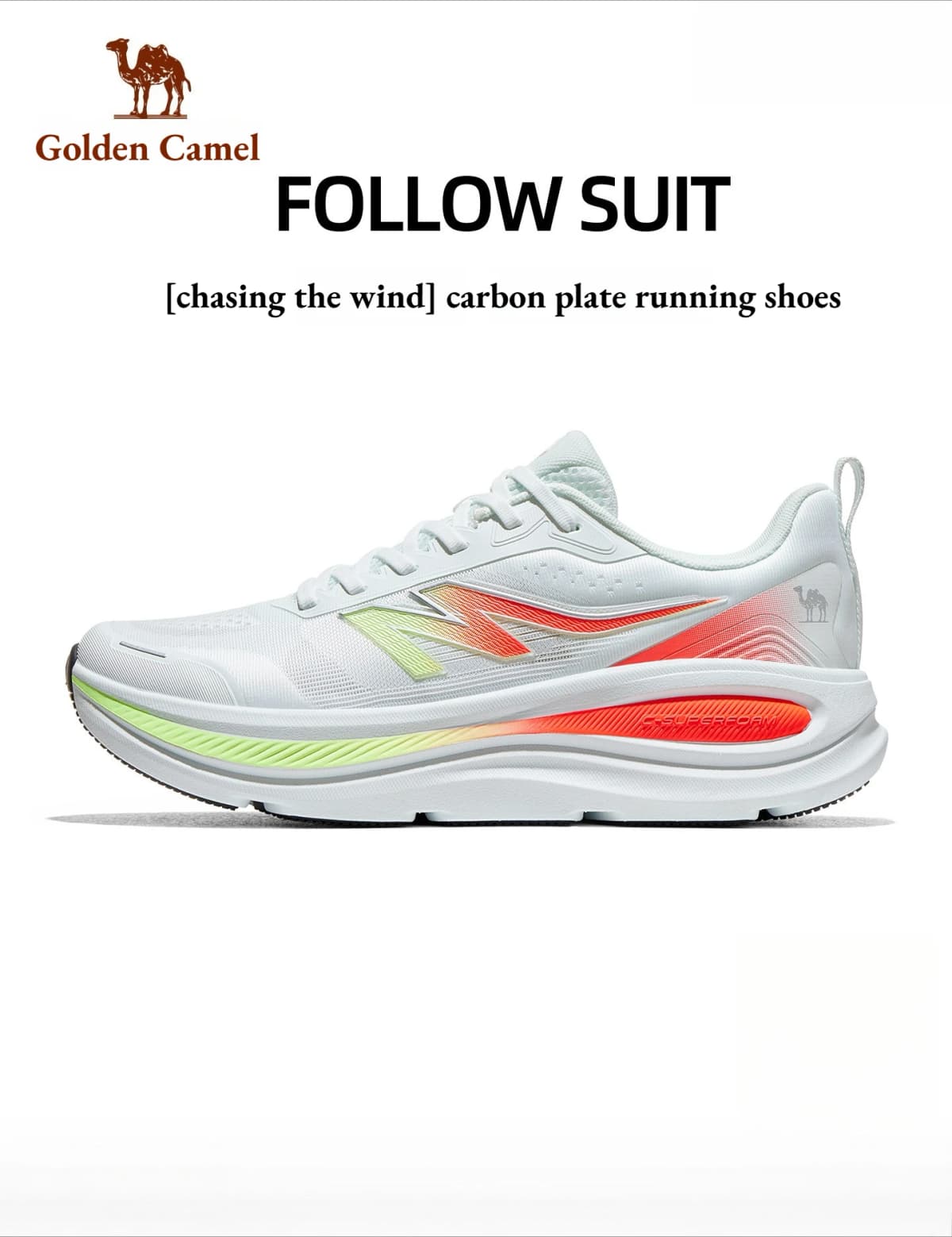 Golden Camel Men’s Carbon Plate Runing Shoes 2026 Summer New Soft Sole Wear-Resistant Lightweight Jogging Sneakers for Women's