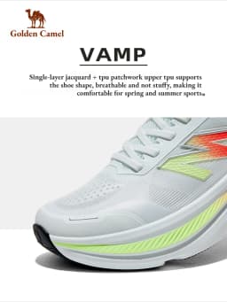 Golden Camel Men’s Carbon Plate Runing Shoes 2026 Summer New Soft Sole Wear-Resistant Lightweight Jogging Sneakers for Women's