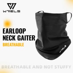 WRELS Earloop Neck Gaiter Mesh Breathable Face Mask Summer Neck Scarf Half Face Cover Cycling Fishing Running Motorcycle Gear