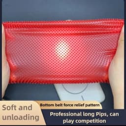 Radak D1 Ultra Soft Table Tennis Rubber Long Pips OX Medium Particles ITTF Approved Ping Pong Rubber Without Sponge for Sinking