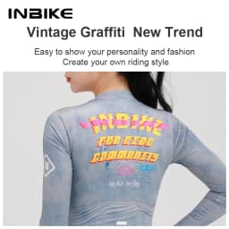 INBIKE New Women's Spring Summer Thin Long Sleeve Breathable Cycling Jersey Road Bike Professional Top with Three Back Pockets