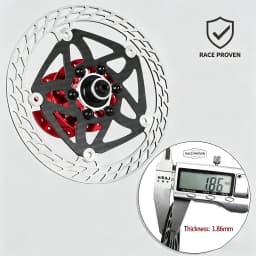 Ultra Light Carbon Fiber Bicycle Disc Brake Rotor 140mm 160mm 180mm 6-Bolt Center Lock Floating Brake Disc Stainless Steel Heat