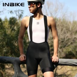 INBIKE Men's Bib Shorts Summer Professional Cycling Suspenders Shorts Bike Riding Underwear Breathable Comfortable Cycling Gear