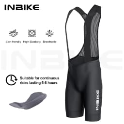 INBIKE Men's Bib Shorts Summer Professional Cycling Suspenders Shorts Bike Riding Underwear Breathable Comfortable Cycling Gear