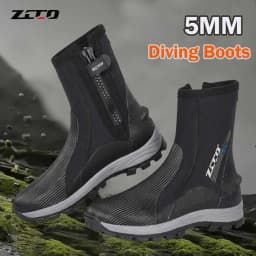 ZCCO 5MM Neoprene Diving Boots Wear-resistant Upstream Shoes Windsurf Underwater Fishing Kitesurf Beach Shoes Equipment
