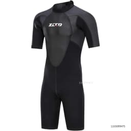 ZCCO Men's Wetsuits 1.5/3mm Premium Neoprene Back Zip Shorty Dive Skin for Spearfishing Snorkel Surf Canoeing Scuba Diving Suits