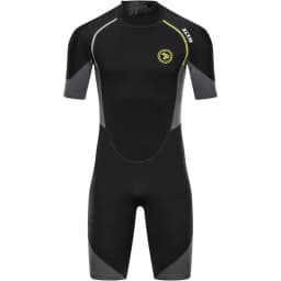 ZCCO Men's Wetsuits 1.5/3mm Premium Neoprene Back Zip Shorty Dive Skin for Spearfishing Snorkel Surf Canoeing Scuba Diving Suits