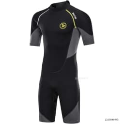 ZCCO Men's Wetsuits 1.5/3mm Premium Neoprene Back Zip Shorty Dive Skin for Spearfishing Snorkel Surf Canoeing Scuba Diving Suits