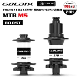 GOLDIX M370 28H Bicycle Ratchet 36T Boost Hub J-Bend 6-Bolt Disc Brake Compatible with HG XD MS Adapters - Bicycle Accessories