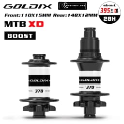 GOLDIX M370 28H Bicycle Ratchet 36T Boost Hub J-Bend 6-Bolt Disc Brake Compatible with HG XD MS Adapters - Bicycle Accessories