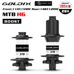 GOLDIX M370 28H Bicycle Ratchet 36T Boost Hub J-Bend 6-Bolt Disc Brake Compatible with HG XD MS Adapters - Bicycle Accessories