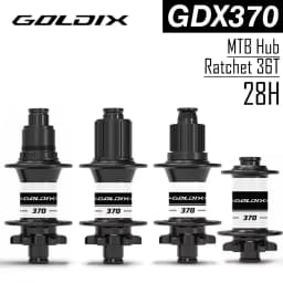 GOLDIX M370 28H Bicycle Ratchet 36T Boost Hub J-Bend 6-Bolt Disc Brake Compatible with HG XD MS Adapters - Bicycle Accessories