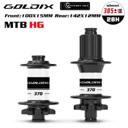 GOLDIX M370 28H Bicycle Ratchet 36T Boost Hub J-Bend 6-Bolt Disc Brake Compatible with HG XD MS Adapters - Bicycle Accessories