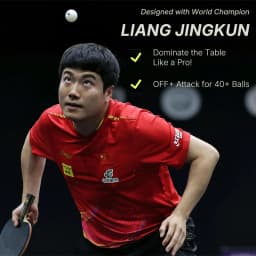 LOKI Professional Table Tennis Racket Basalt Carbon Blade with LOKI Prenium Rubber Pre-made Ping Pong Racket Paddle with Case