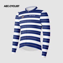 AEC.CYCLIST Striped Design Long Sleeve Women Men Cycling Jersey New Spring Slim MTB Clothing Hight Elastic Road Cycling Tops